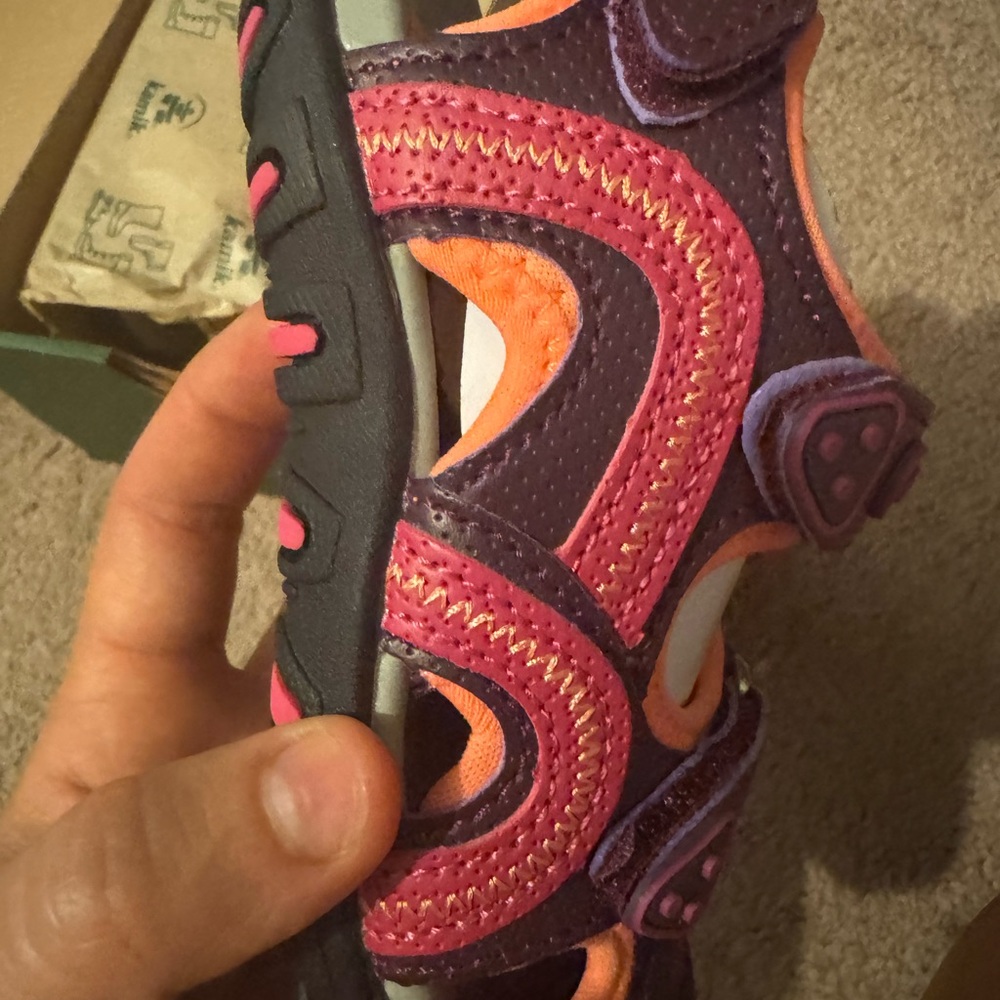 Kamik Purple and Pink Sandals Comfortable and Stylish